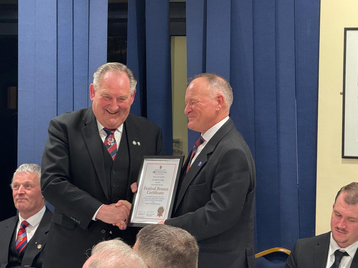 Tricky (@696944dinner) on Twitter photo Lyndhurst Lodge 8012 gets Bronze
New initiate and bronze award full story at lyndhurstlodge.org/news
<a href="/HantsMason/">Hants & IoW Masons</a>
<a href="/HantsMasonSW/">HantsMasonSW</a> Lyndhurst Lodge 8012 gets Bronze
New initiate and bronze award full story at lyndhurstlodge.org/news
<a href="/HantsMason/">Hants & IoW Masons</a>
<a href="/HantsMasonSW/">HantsMasonSW</a>