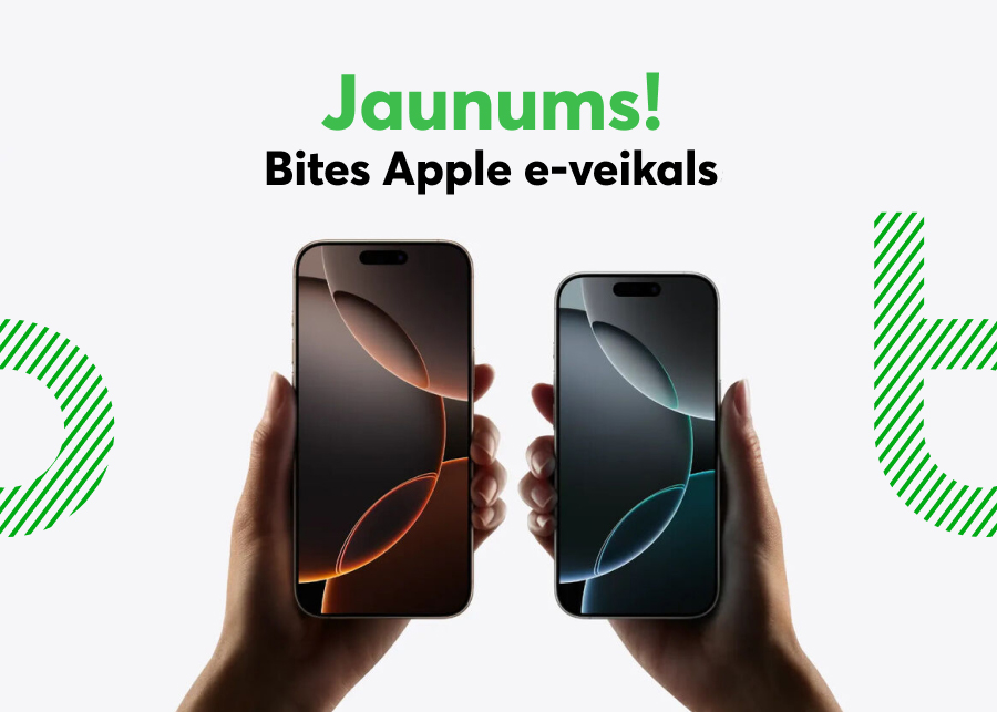 💚🍏 Tagad "Bite Latvija" mājaslapā ir pieejams Apple veikals!

Mūsu <a href="/Apple/">Apple</a>  veikals ir veidots tā, lai piedāvātu visas Apple ierīces vienuviet, sniedzot detalizētu informāciju par katru produktu un nodrošinot ērtu un intuitīvu iepirkšanās procesu 📱🛒

🤔 Ko tas nozīmē Jums?