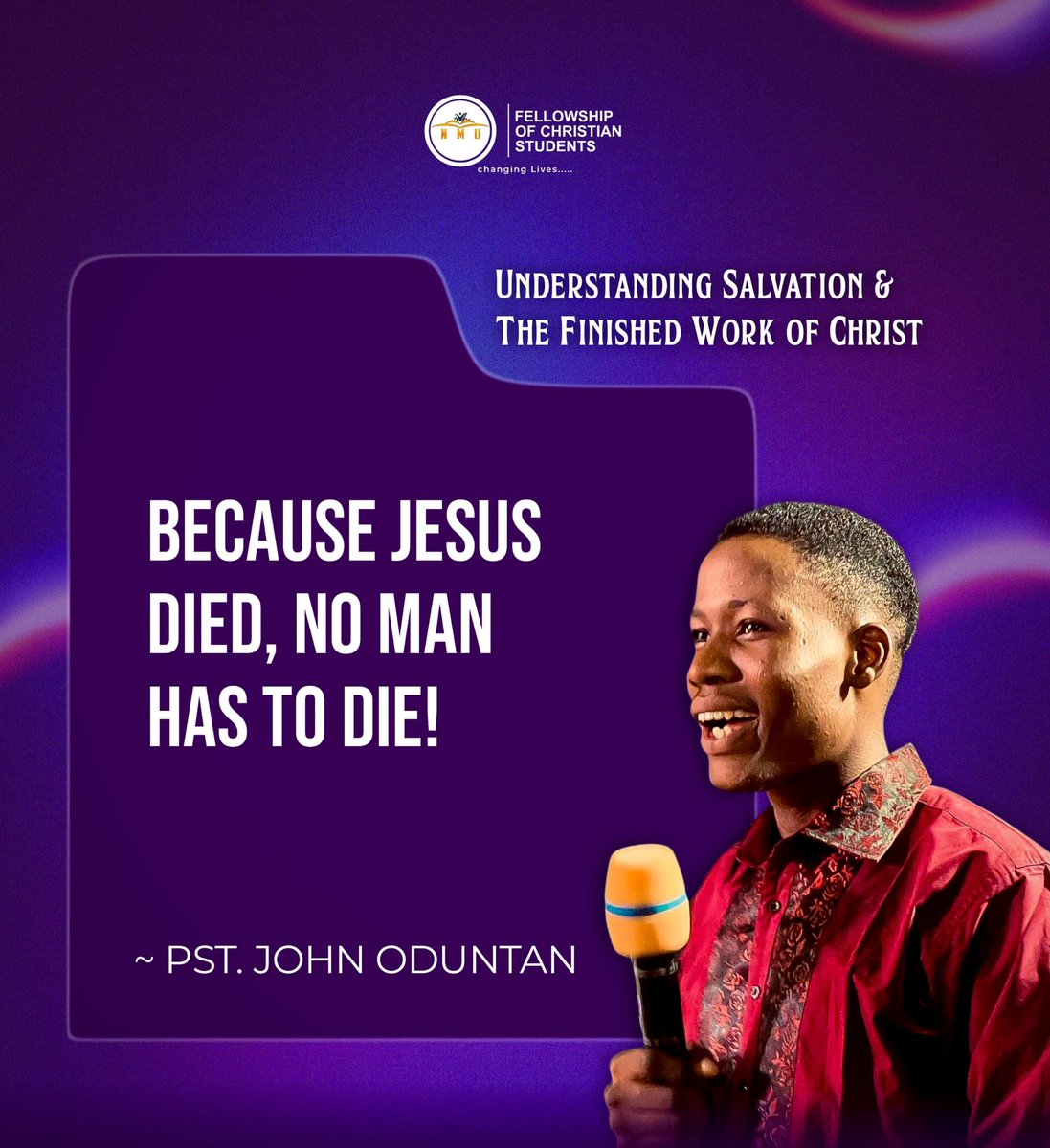 fcs_nmu's tweet image. These are the words we received from our highly esteemed President; Pastor John Odutan during our last Monday meeting