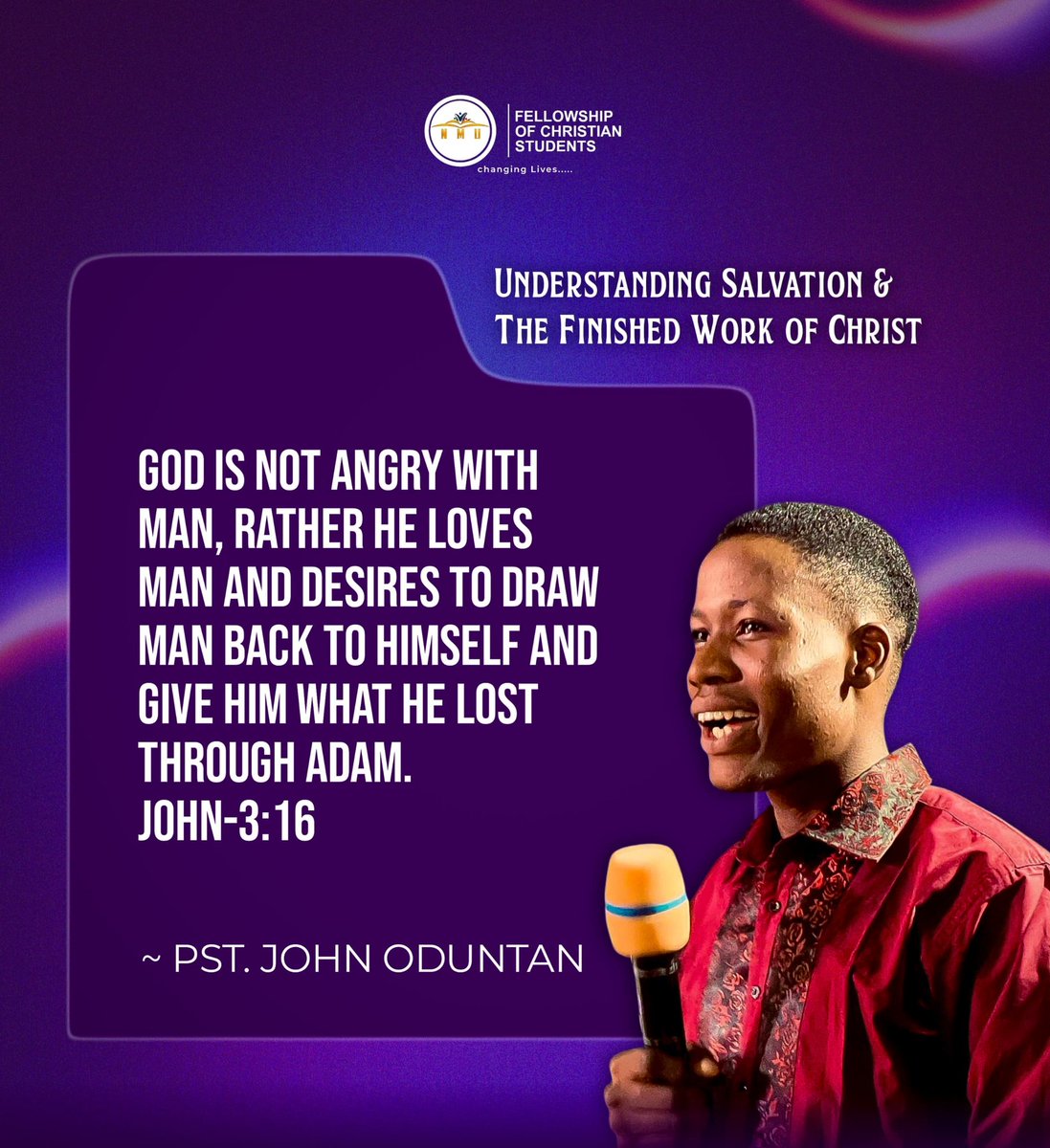 fcs_nmu's tweet image. These are the words we received from our highly esteemed President; Pastor John Odutan during our last Monday meeting