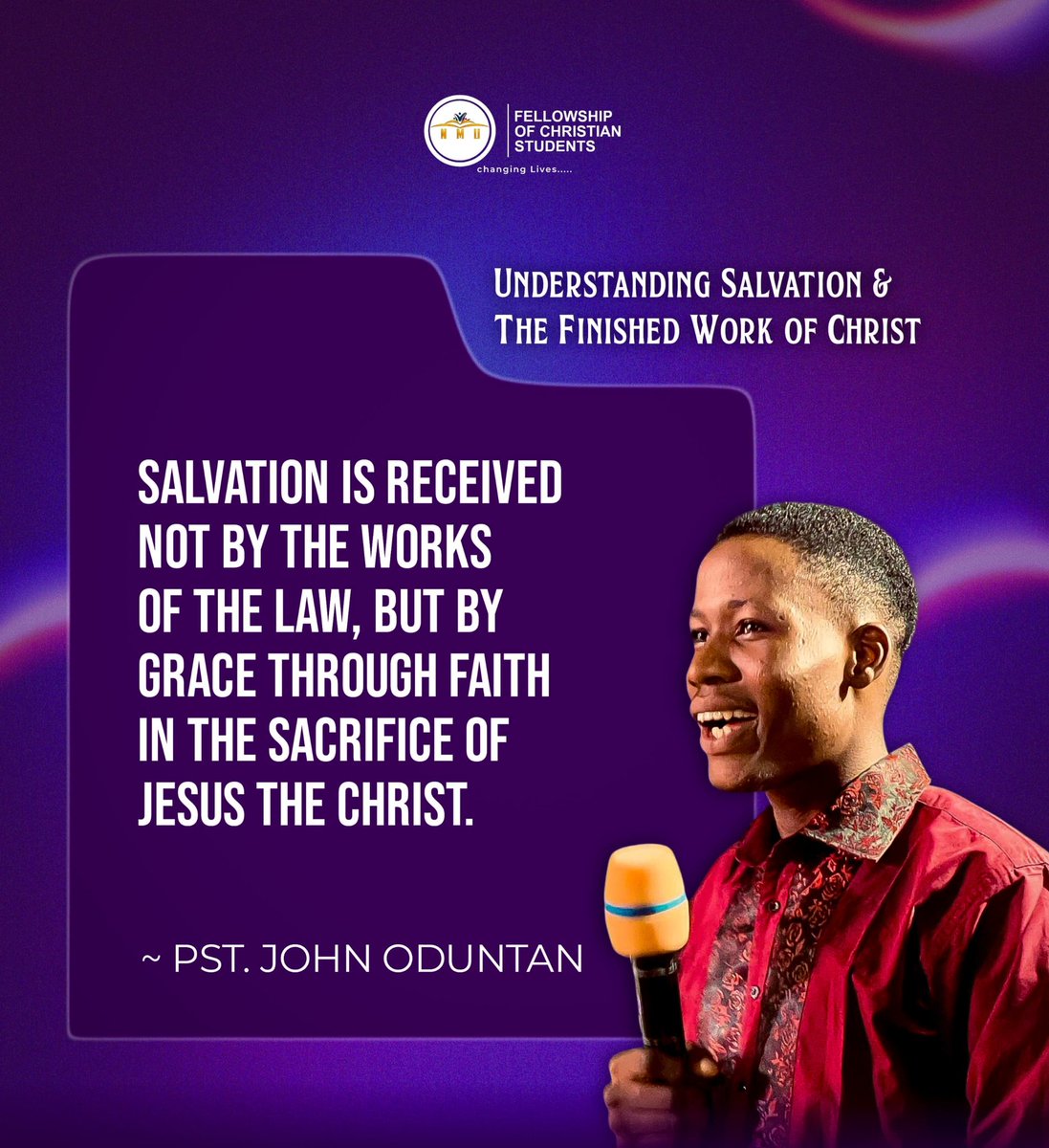fcs_nmu's tweet image. These are the words we received from our highly esteemed President; Pastor John Odutan during our last Monday meeting