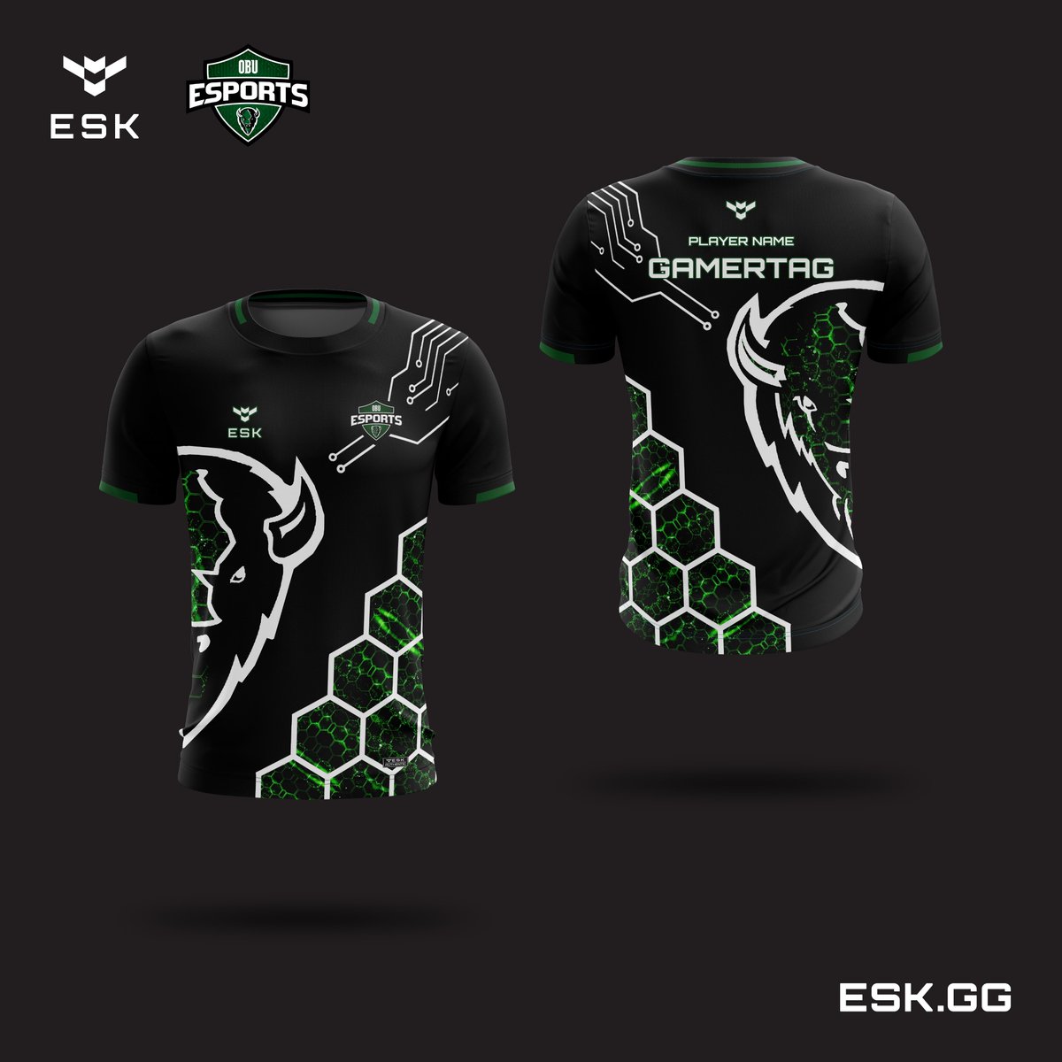 New esports jersey designed by 👕OBU Esports Team 🎮 from Oklahoma Baptist University.

Good luck for all your competitions! 🏆
  
#esports #gaming #createyourownidentity