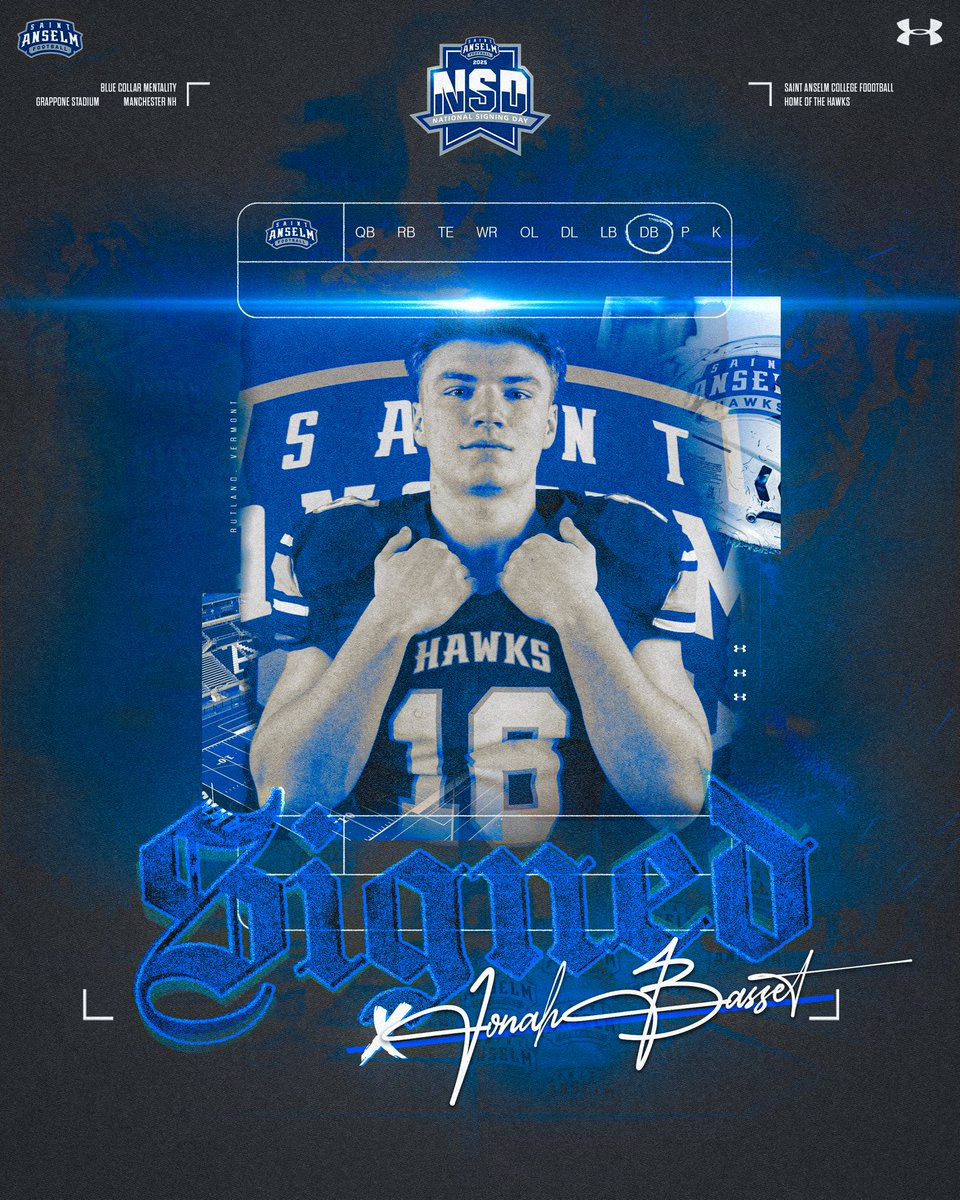 STAHawksFB's tweet photo. 𝐖𝐄𝐋𝐂𝐎𝐌𝐄 𝐓𝐎 𝐓𝐇𝐄 𝐇𝐈𝐋𝐋𝐓𝐎𝐏 🤝🏡

✍️ Jonah Bassett, Jr. @BassettJonah 
🏈 Defensive Back
📍 Rutland, Vermont

#BCM #NSD25 https://t.co/7a59I2v8qm