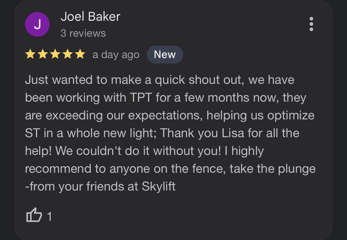 JoshDziewa's tweet photo. Some of our ⭐️⭐️⭐️⭐️⭐️ reviews over the past few days!

It seems every company leaving a review is mentioning a different member on our team 🤯

I love it! 🔥🚀 

https://t.co/H2Qmw7exbd https://t.co/Y2MINa0m4k