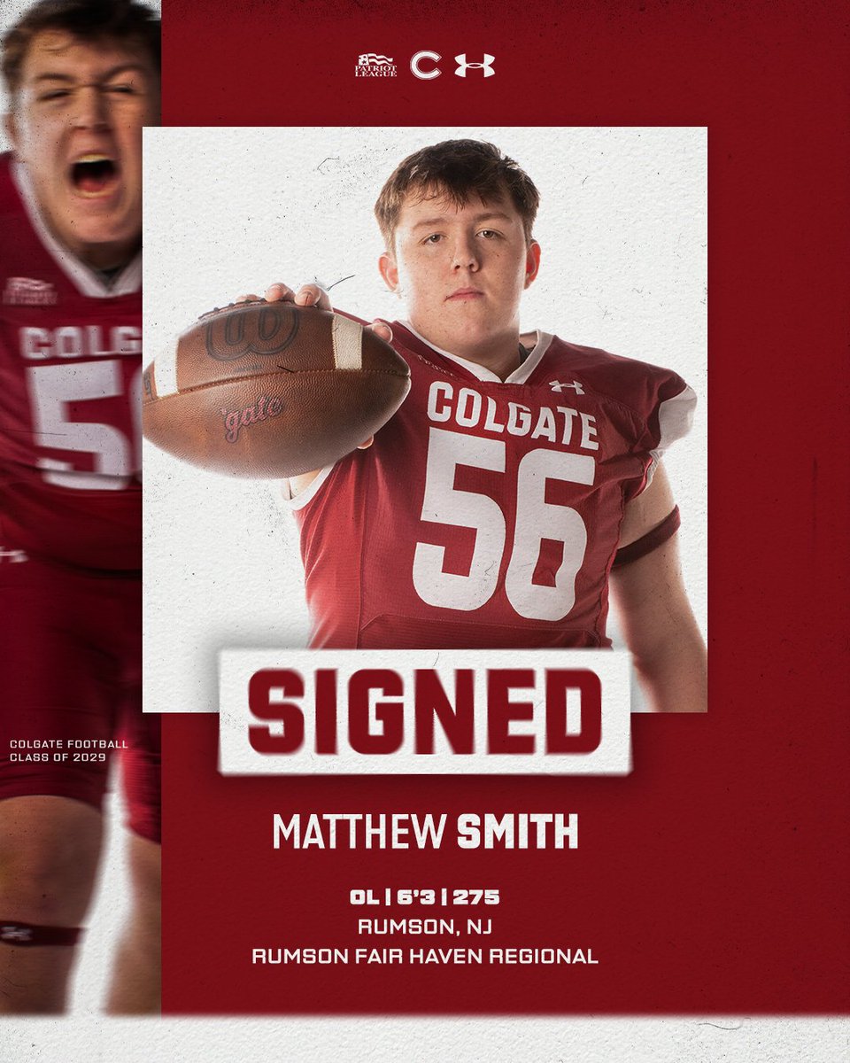 ColgateFB's tweet photo. Bringing more pancakes to the trenches 🥞

Welcome home, @Matt_Smith56!

#GoGate https://t.co/l8Ge6Q4Bw6