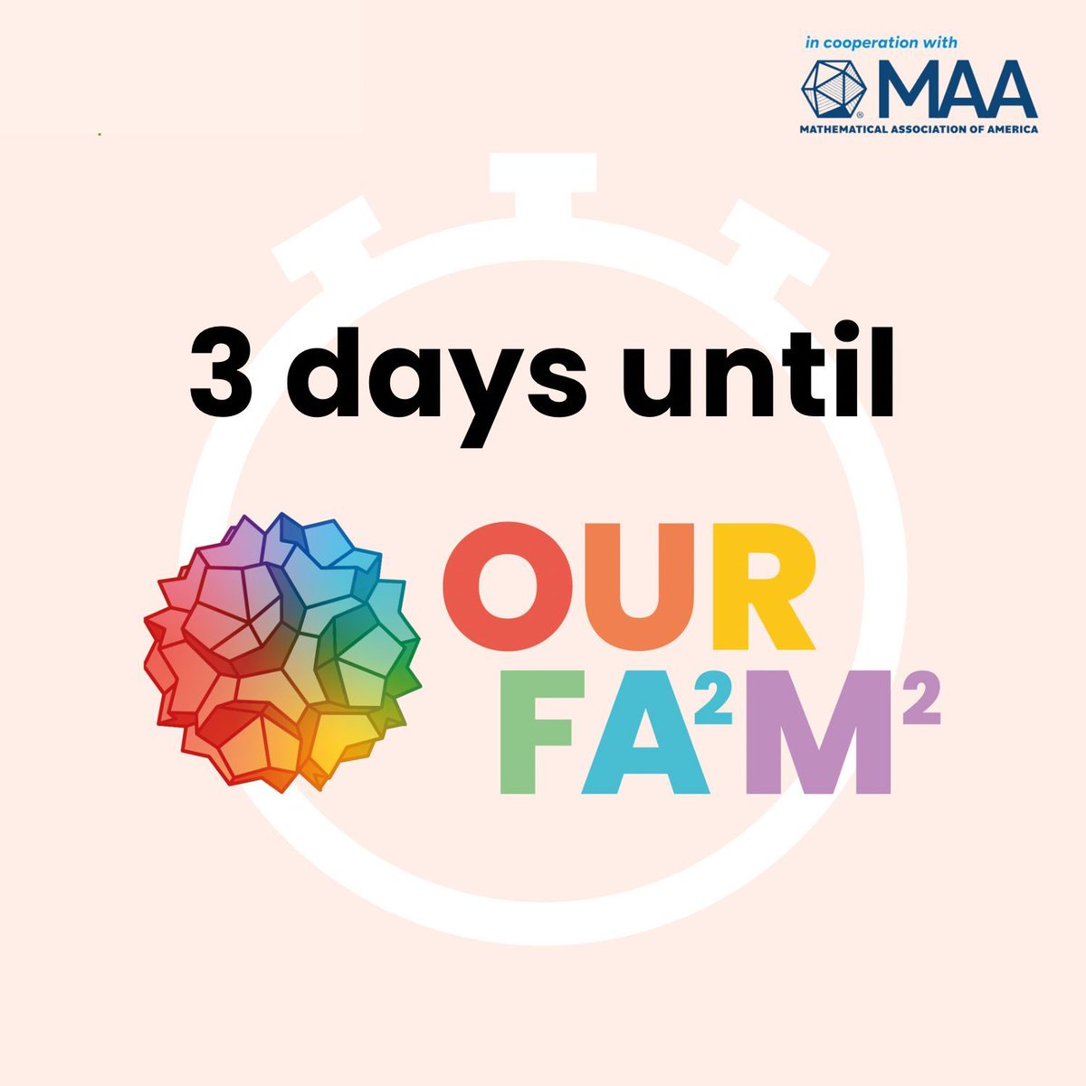 Only 3 days until the fifth annual OURFA2M2 conference. Are you ready?

Visit our website ourfa2m2.org to register for free!