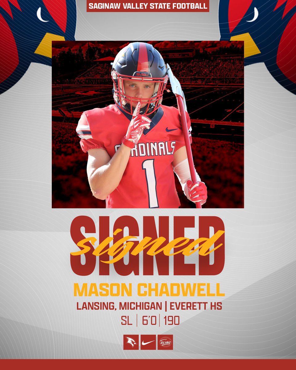 SVSU Football (@svsu_football) on Twitter photo ๐๐
๐
๐๐๐๐๐ ๐
Welcome to the family <a href="/Mason_Chadwell/">Mason Chadwell WR 2025</a>
#EarnIT | #NSD25 ๐๐
๐
๐๐๐๐๐ ๐
Welcome to the family <a href="/Mason_Chadwell/">Mason Chadwell WR 2025</a>
#EarnIT | #NSD25
