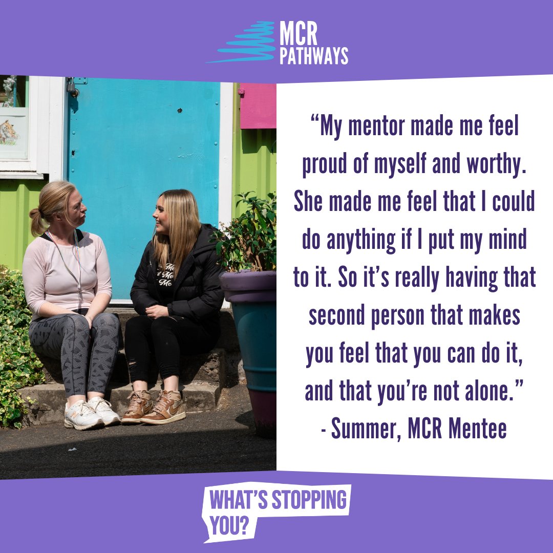 MCR Pathways (@mcrpathways) on Twitter photo Having someone who believes in you can make all the difference. This #ChildrensMentalHealthWeek, we're celebrating the power of mentoring in supporting young people's wellbeing. 🌟
Become a mentor today at mcrpathways.org/become-a-mentor
<a href="/_Place2Be/">Алёнка Шиманович</a> #CMHW2025 Having someone who believes in you can make all the difference. This #ChildrensMentalHealthWeek, we're celebrating the power of mentoring in supporting young people's wellbeing. 🌟
Become a mentor today at mcrpathways.org/become-a-mentor
<a href="/_Place2Be/">Алёнка Шиманович</a> #CMHW2025