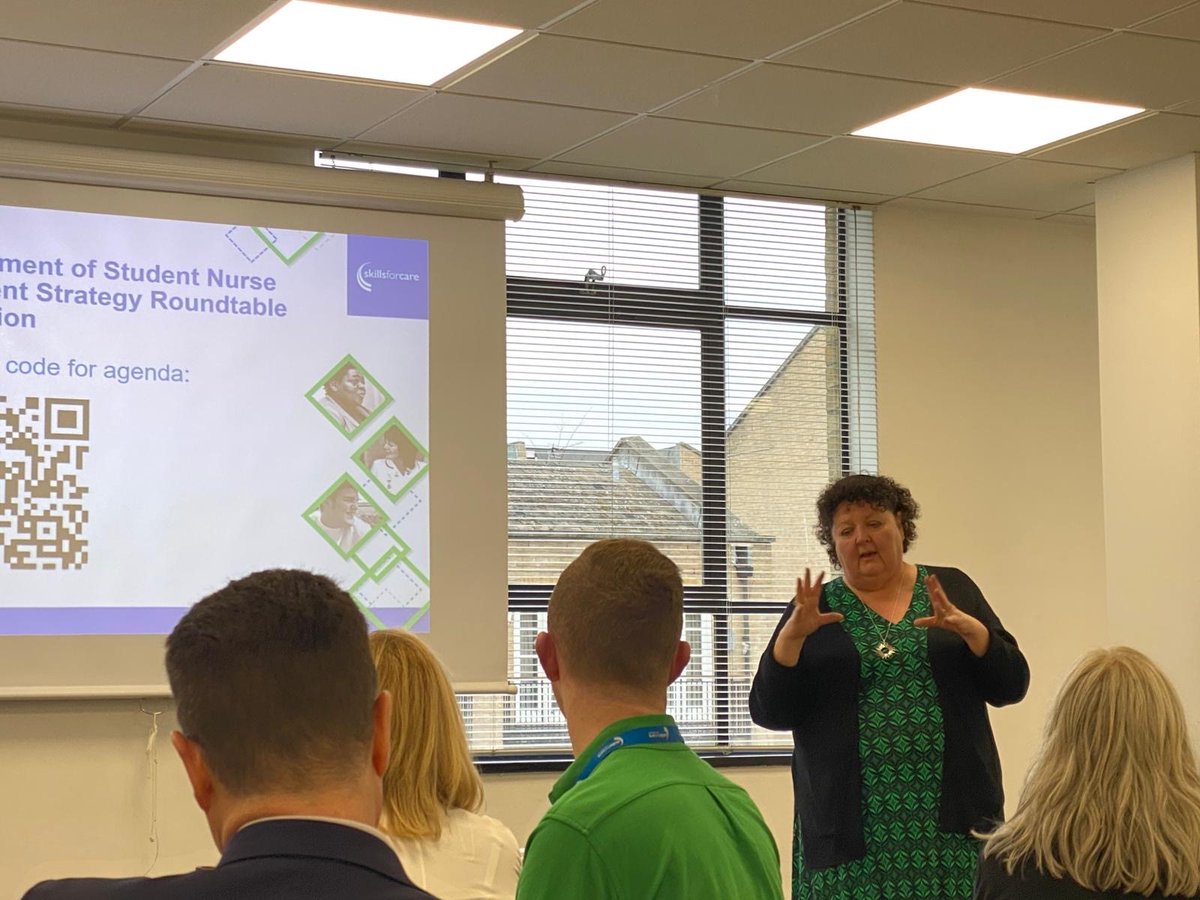 Deborah Sturdy (@sturdy_deborah) on Twitter photo Great to hear rich and diverse conversation about every student nurse having a placement in #socialcare at the roundtable we held this week! Led by <a href="/skillsforcare/">Skills for Care</a>, the day brought together providers, HEIs, sector colleagues, NMC, NHSE & students talking about their experience. Great to hear rich and diverse conversation about every student nurse having a placement in #socialcare at the roundtable we held this week! Led by <a href="/skillsforcare/">Skills for Care</a>, the day brought together providers, HEIs, sector colleagues, NMC, NHSE & students talking about their experience.