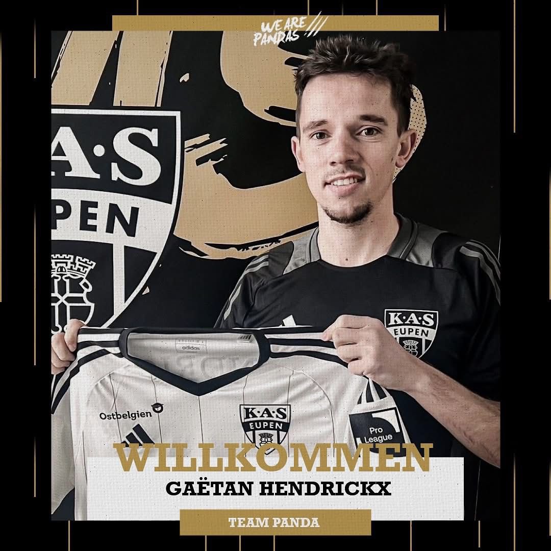 sachatavolieri's tweet image. ✅🐼 DONE DEAL 
✍🏼 Free agent Gaëtan Hendrickx has signed today a contract with AS Eupen until the end of the season in Challenger Pro League. #mercato #kaseupen #CPL #JPL #Deinze #RCSC #STVV