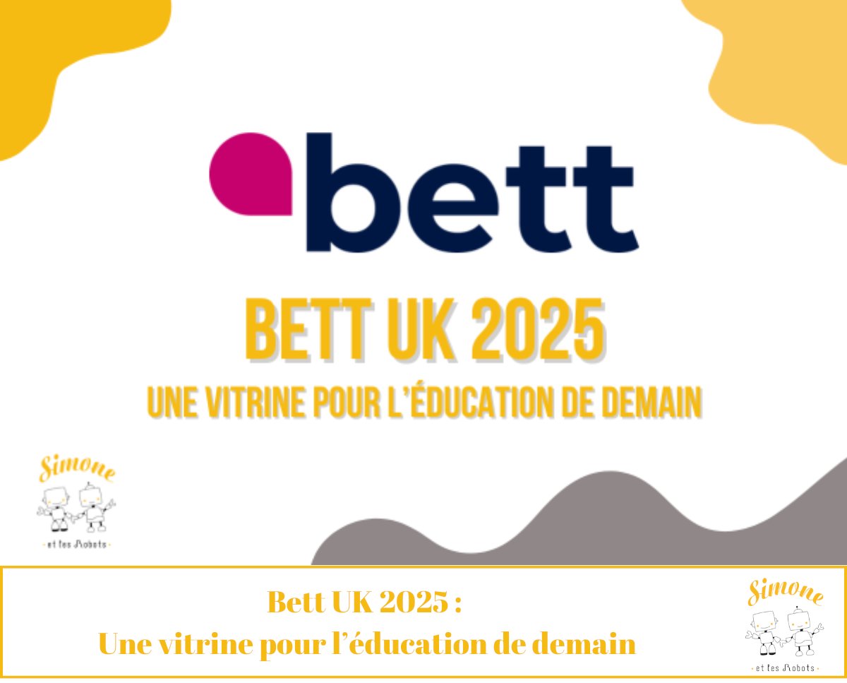 🚀 Bett UK 2025 : une vitrine pour l'éducation de demain

Bett célébrait ses 40 ans, et une chose est claire : l’IA transforme les classes, mais reste un outil, pas un substitut aux enseignants. 

📢 Notre analyse complète ici 👉 simoneetlesrobots.com/bett-uk-2025-u…

#EdTech #BettUK2025