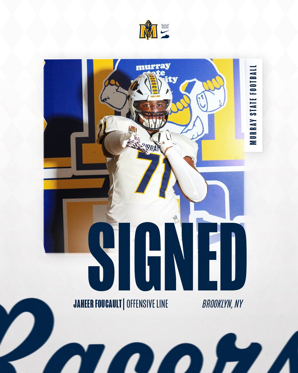 Murray State Football (@racersfootball) on Twitter photo ๐๐๐ก๐๐ค๐ข๐ ๐ฉ๐ค ๐ฉ๐๐ ๐๐๐ โ๏ธ
๐ชช <a href="/FoucaultJaheer/">Jaheer Foucault ๐ญ๐น</a>
๐ 6โ6 // 330 lbs, Offensive Line
๐ Brooklyn, NY
#GoRacers๐ ๐๐๐ก๐๐ค๐ข๐ ๐ฉ๐ค ๐ฉ๐๐ ๐๐๐ โ๏ธ
๐ชช <a href="/FoucaultJaheer/">Jaheer Foucault ๐ญ๐น</a>
๐ 6โ6 // 330 lbs, Offensive Line
๐ Brooklyn, NY
#GoRacers๐