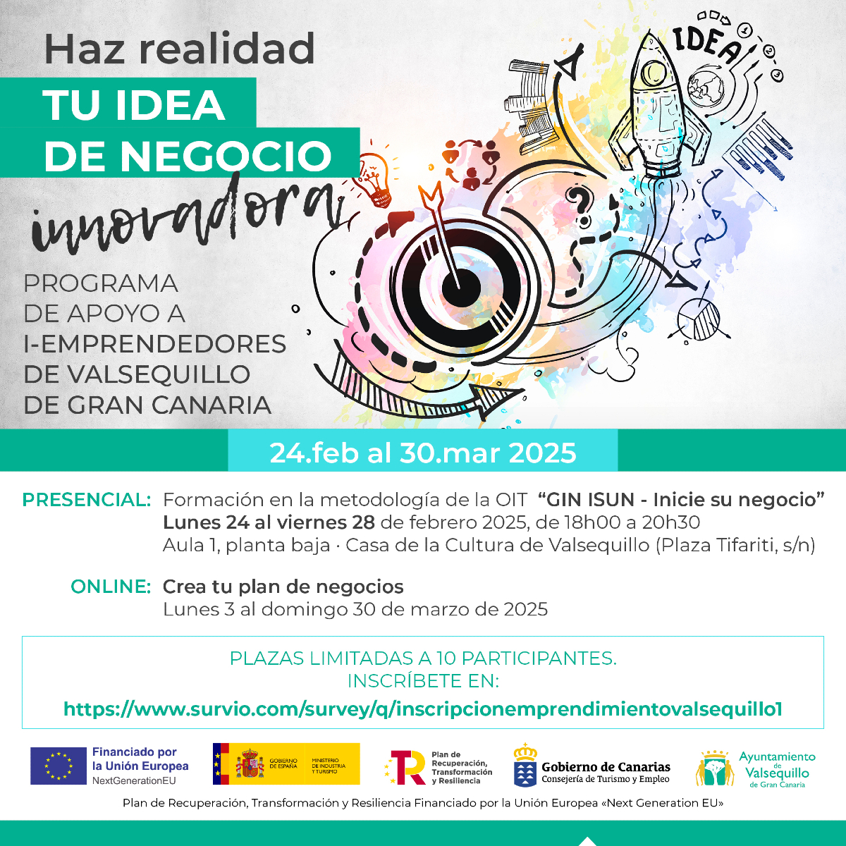 👍 'Haz realidad tu idea de #negocio innovadora' y supera tus obstáculos.

✅ Bootcamp que imparto en #Valsequillo para #i-emprendedores del municipio.
Te interesa 👉 acortar.link/WFbkBu

📥 info@yedracomunicacion.com
#RedesSociales #YedraComunicación