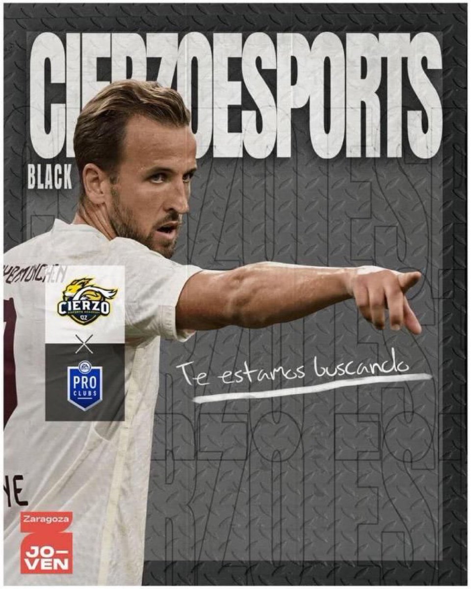 Se están buscando jugadores para
<a href="/CierzoEsports/">Cierzo Esports Academy</a>
De cara a la próxima temporada, en las siguientes posiciones:

🛡️DFC
⚡️CARR
💪MCD
🧠MV/MCO

🎮Todas las plataformas
✅+18
✅Disponibilidad y compromiso

Cualquier cosa MD, <a href="/JOECHEKA/">Joel A.</a> o a <a href="/naniiuus30/">xX-naniiuus-Xx7</a>

Se agradece RT❤️