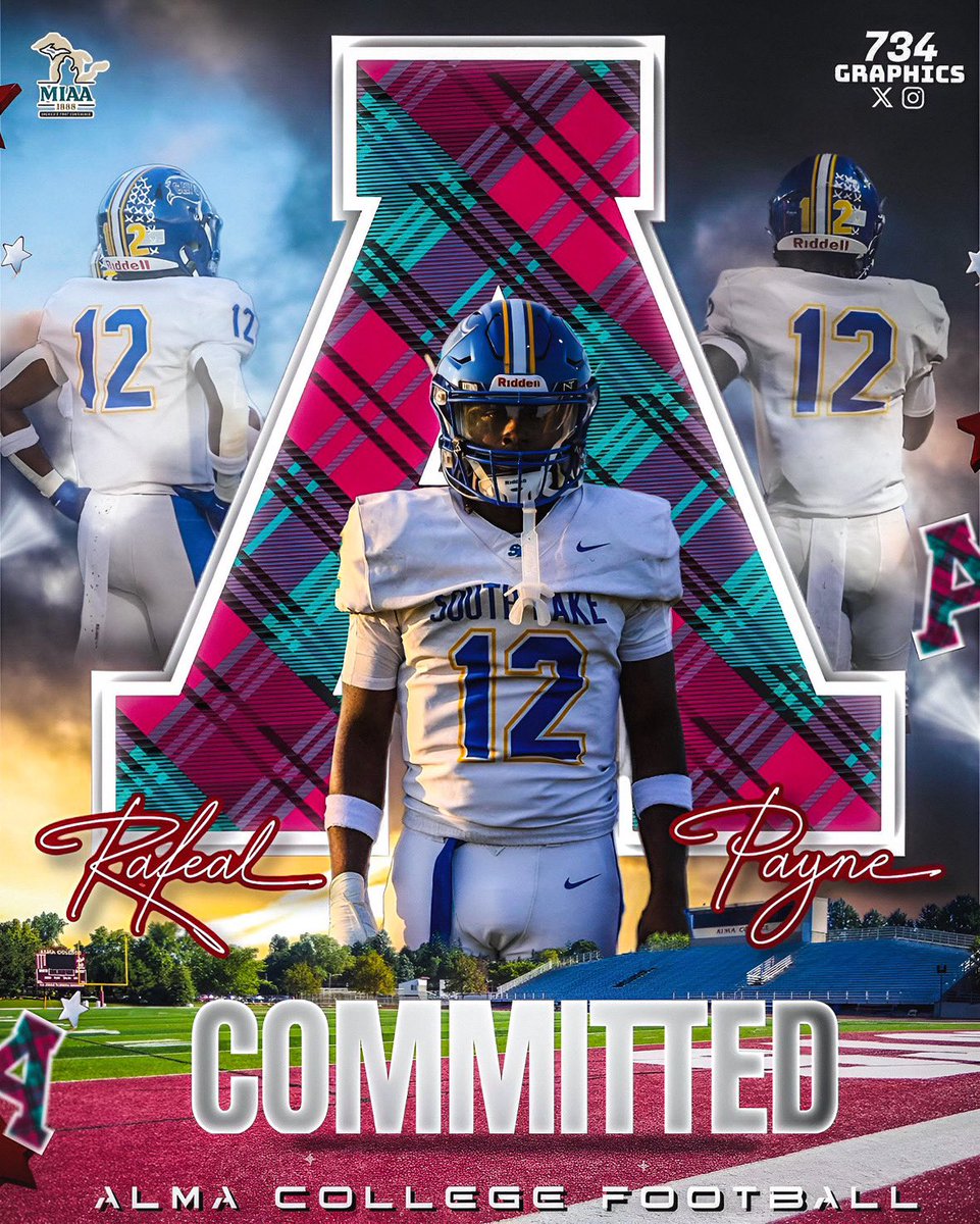 RAFEAL “RALPH” PAYNE (@ralphonetwo) on Twitter photo 100% Committed
<a href="/CoachCouchAlma/">Jason Couch</a> <a href="/CoachHill_41/">Ty Hill</a> <a href="/AlmaScotsFB/">Alma College Football</a> <a href="/CoachChuckG/">Charles Greer</a> <a href="/MIexposure/">Michigan exposure</a> #AGTG #GoScots 100% Committed
<a href="/CoachCouchAlma/">Jason Couch</a> <a href="/CoachHill_41/">Ty Hill</a> <a href="/AlmaScotsFB/">Alma College Football</a> <a href="/CoachChuckG/">Charles Greer</a> <a href="/MIexposure/">Michigan exposure</a> #AGTG #GoScots