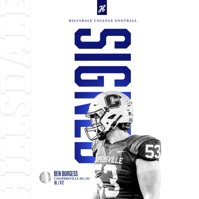 Coopersville 2026 OG/DT Ben Burgess has signed with Hillsdale

football.thedzone.com/players/ben-bu…

<a href="/BenBurgess53/">Ben Burgess</a> <a href="/chsbroncos/">Bronco Athletics</a> <a href="/Hillsdale_FB/">Hillsdale Football</a>