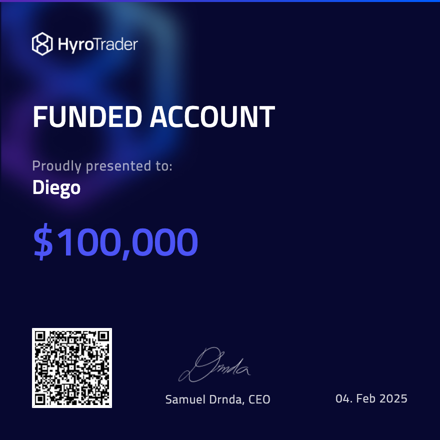 DieguitoCharts's tweet photo. Growing my propfirm portfolio, and just got a funded account at @hyrotrader_com 🚨

Loving the fact that you can trade on BYBIT, and so take advantage of all the pairs.

Will use this one for swing plays, and already started to buy the dip 🤷🏻‍♂️ https://t.co/STzUNBude7