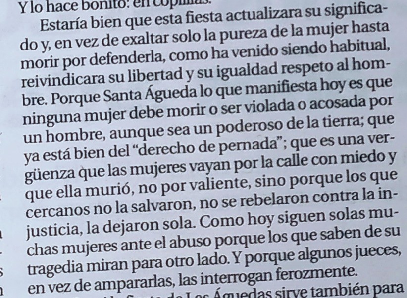 Msol59's tweet photo. "Las Águedas y el Feminismo"✍🏾🗞️#JulioCollado👌🏾👏🏾👏🏾 https://t.co/WTGQSGzoq0