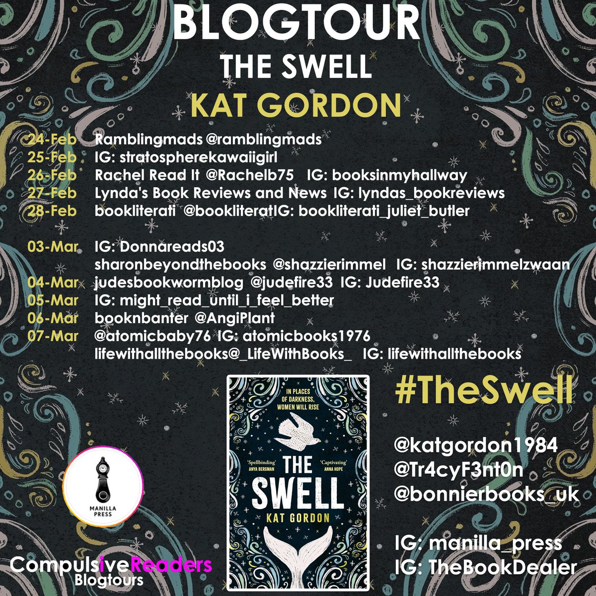 Tr4cyF3nt0n's tweet photo. I'm delighted to have arranged these blogtours for Feb and can't wait to read what these incredible bloggers have to say about these books.
Thanks to everyone involved
3rd Feb - Baby Teeth
10th Feb - The Inheritance
24th Feb - The Swell
24th Feb - Leave No Trace https://t.co/niorc6B4yf