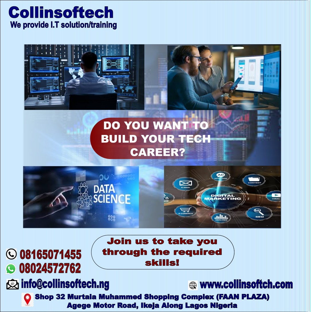 collinsoftech's tweet image. Do You Want to Build Your Tech Career?

🎯Kickstart Your Tech Career

Are you passionate about technology and eager to launch a successful career in the tech industry?

We've got exciting opportunities for you @collinsoftech!

#fypシ゚viralシfypシ゚viralシalシ
#trendingpost