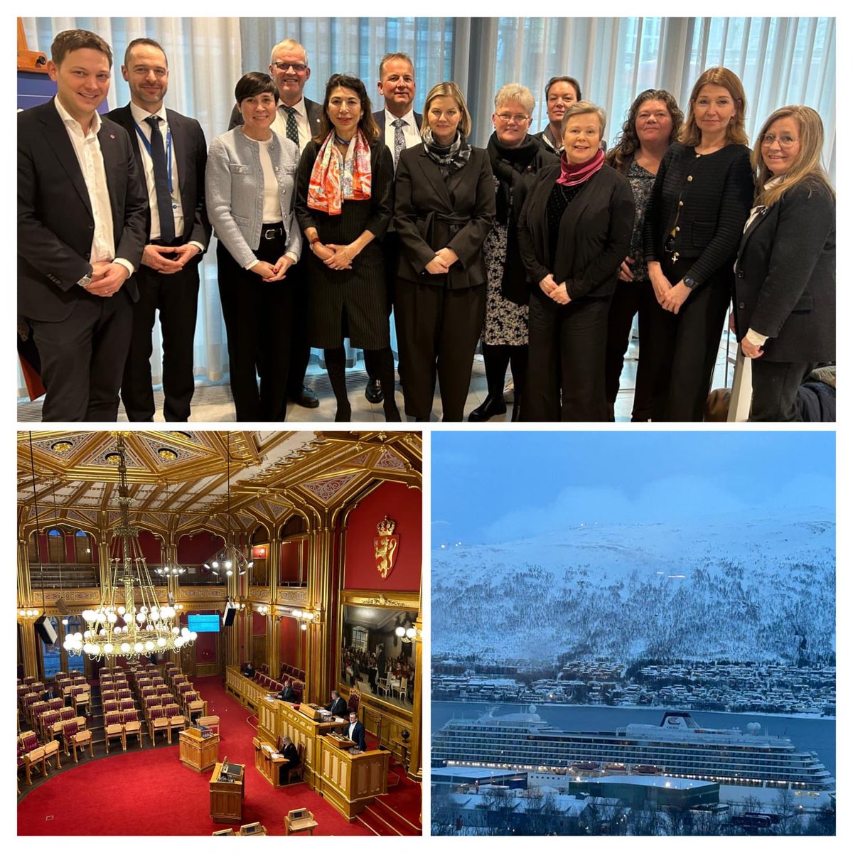 Claude Véron-Réville (@cveronrevilleeu) on Twitter photo From Oslo, Tromso 🇳🇴 to Brussels 🇪🇺. Productive talks with <a href="/Stortinget/">Stortinget</a> Foreign Affairs Committee, including <a href="/NorwayMFA/">Norway MFA</a> Søreide; MP <a href="/gurimelby/">Guri Melby</a>. We deliver on our Security and Defence Partnership, together we ensure Ukraine prevails. EU supports peaceful cooperation in the Arctic. From Oslo, Tromso 🇳🇴 to Brussels 🇪🇺. Productive talks with <a href="/Stortinget/">Stortinget</a> Foreign Affairs Committee, including <a href="/NorwayMFA/">Norway MFA</a> Søreide; MP <a href="/gurimelby/">Guri Melby</a>. We deliver on our Security and Defence Partnership, together we ensure Ukraine prevails. EU supports peaceful cooperation in the Arctic.