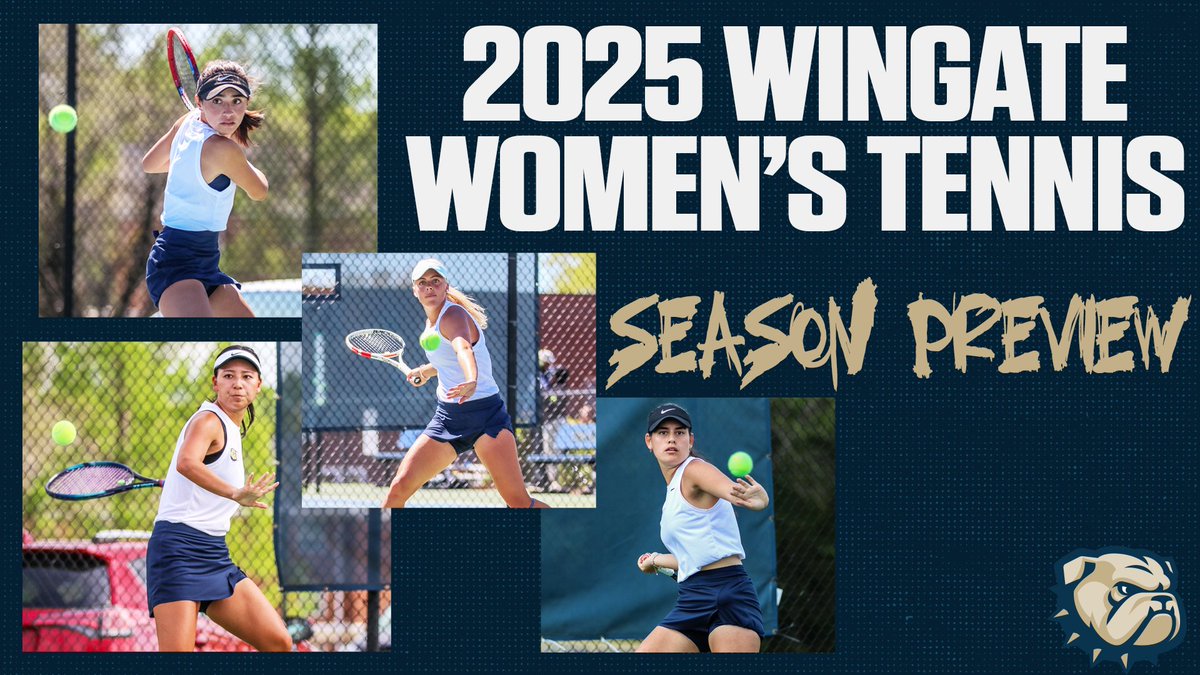WU_Bulldogs's tweet photo. Opening Day!

Coming off a trip to the National Quarterfinals in 2024, the @WingateTennis Women open the 2025 season today at 1!

'Dogs have won 12 of the last 13 regular season SAC titles!

Season Preview | https://t.co/WUAwhKOjej https://t.co/6clOAND5Ol