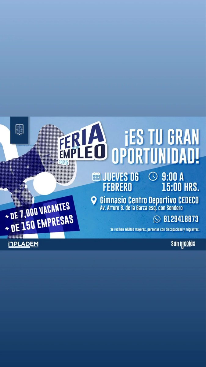 Mañana en cedeco, Feria del 
Empleo de San Nicolás <a href="/chaledelafuente/">Carlos de la Fuente</a> <a href="/LilyOlivaresC/">Lily Olivares</a> <a href="/nancyaolguin/">Nancy Olguin</a> <a href="/MauroGuerraNL/">Mauro Guerra</a>