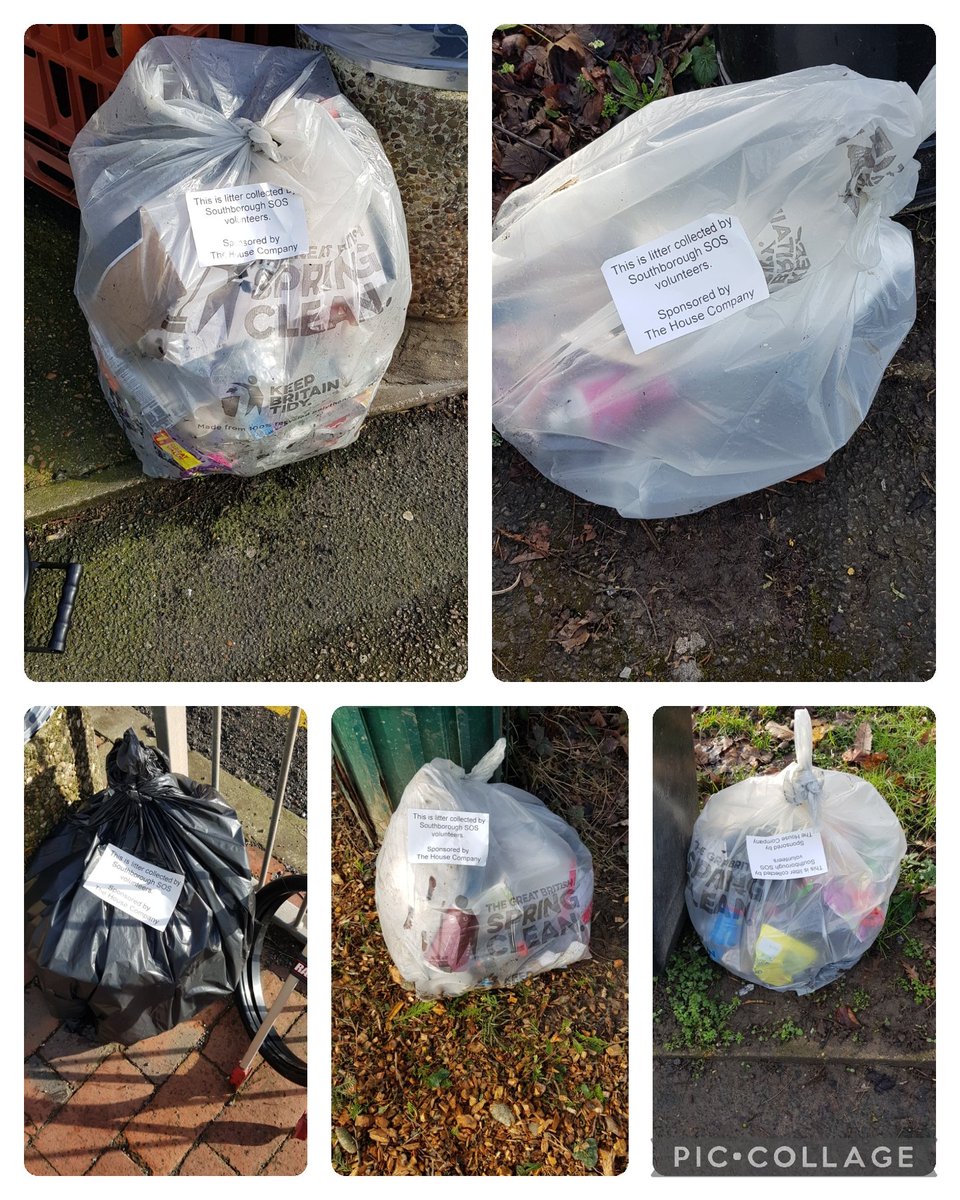 I collected another 5 new y sacks on a solo litterpick around High Brooms and Southborough today. <a href="/TWellsCouncil/">TWBC</a> @tunbridgeWells #keepbritaintidy #litterheroes #litter