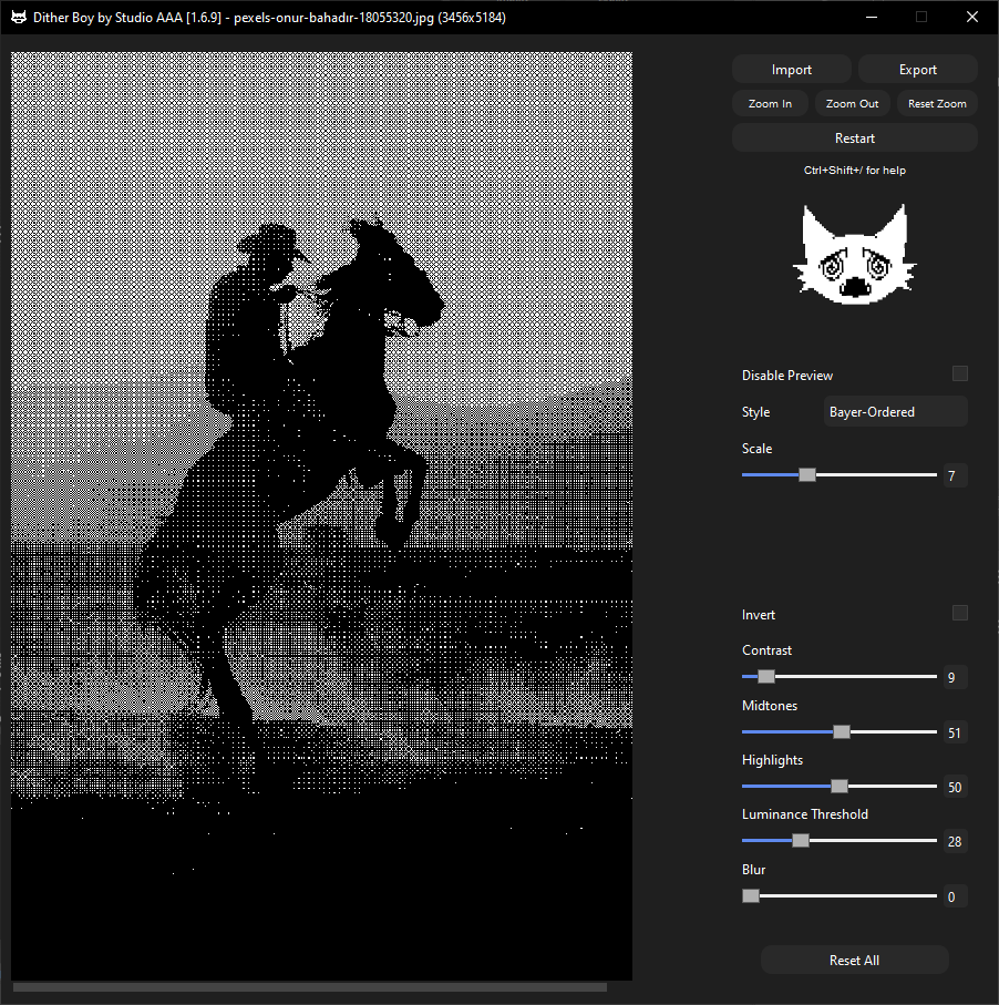 studio__aaa's tweet photo. Dither Boy experiments (with my settings) https://t.co/f4syqoXgVB