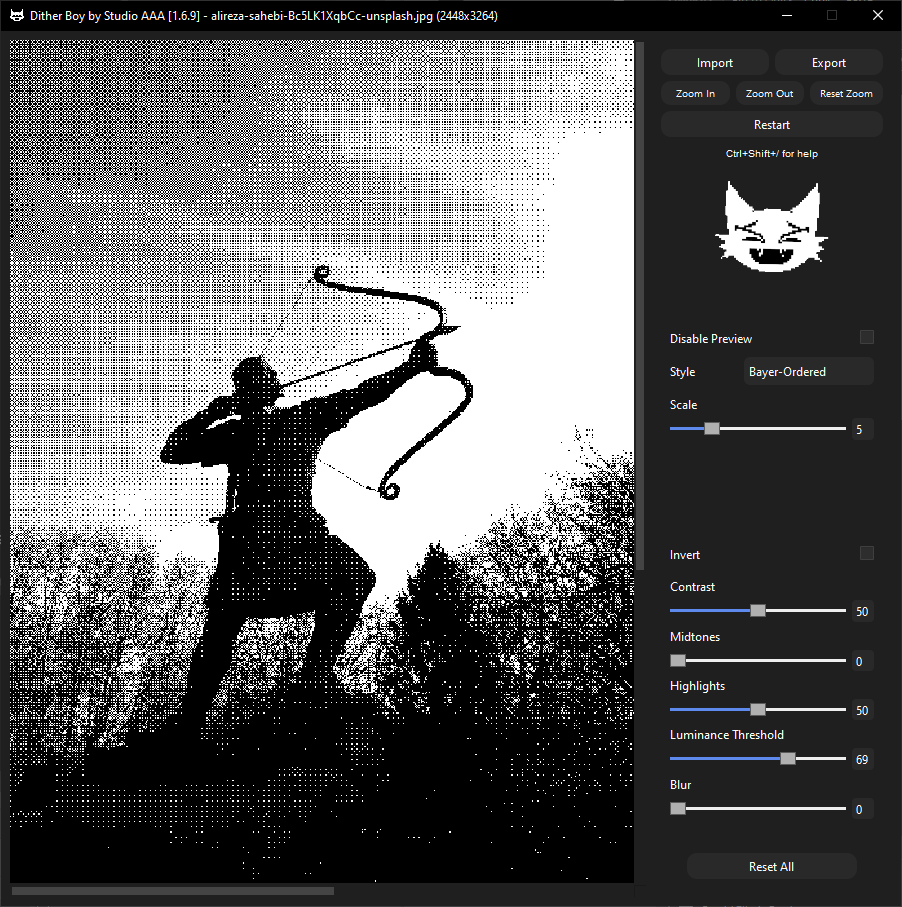 studio__aaa's tweet photo. Dither Boy experiments (with my settings) https://t.co/f4syqoXgVB