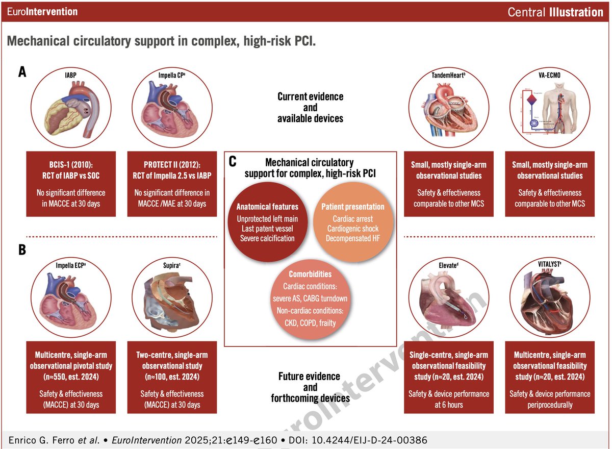 Enrico Ferro, MD (@enricoferromd) on Twitter photo šØMechanical circulatory support in high-risk #PCI: state-of-the-art review in <a href="/EuroInterventio/">EuroIntervention</a> covers all available evidence (#RCT+#RWE) from #MCS on the market (#ECMO, TandemHeart, <a href="/jjmt_heartrecov/">Johnson & Johnson MedTech | Heart Recovery</a> #Impella, #IABP) & new devices like <a href="/MagentaMed/">Magenta Medical Ltd.</a> & <a href="/BSCCardiology/">BostonSci Cardiology</a> Vitalyst. šØMechanical circulatory support in high-risk #PCI: state-of-the-art review in <a href="/EuroInterventio/">EuroIntervention</a> covers all available evidence (#RCT+#RWE) from #MCS on the market (#ECMO, TandemHeart, <a href="/jjmt_heartrecov/">Johnson & Johnson MedTech | Heart Recovery</a> #Impella, #IABP) & new devices like <a href="/MagentaMed/">Magenta Medical Ltd.</a> & <a href="/BSCCardiology/">BostonSci Cardiology</a> Vitalyst.