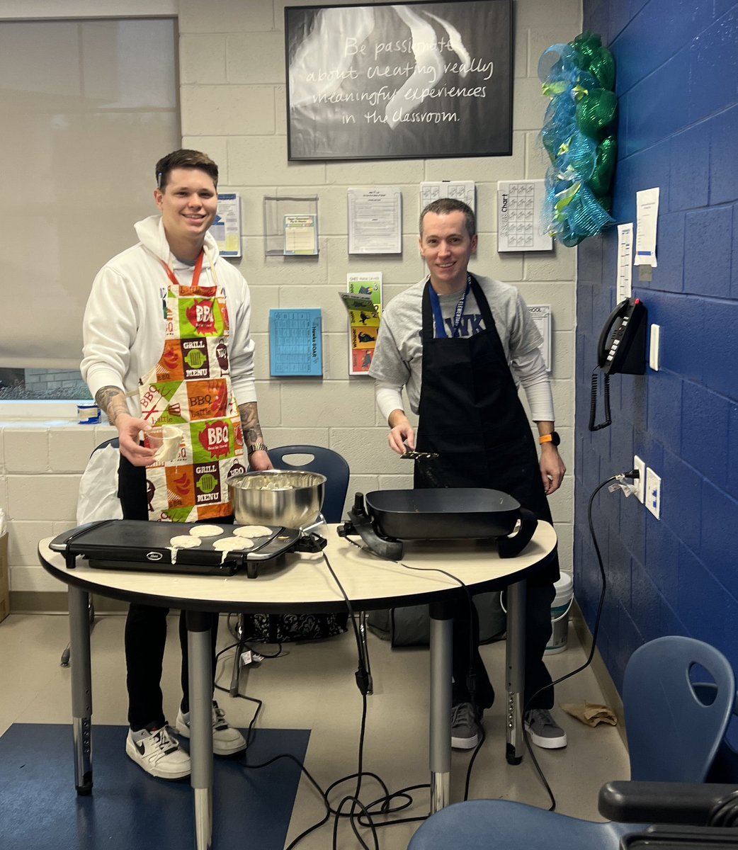 Joy Duncan (@joyduncan17) on Twitter photo Happy 100th day of school, teachers!! Thanks to our Literacy & Math team for the pancakes & sausage! <a href="/OldHundredES/">Old Hundred Elementary School</a> #belonggrowsoartogether 💙💚 Happy 100th day of school, teachers!! Thanks to our Literacy & Math team for the pancakes & sausage! <a href="/OldHundredES/">Old Hundred Elementary School</a> #belonggrowsoartogether 💙💚