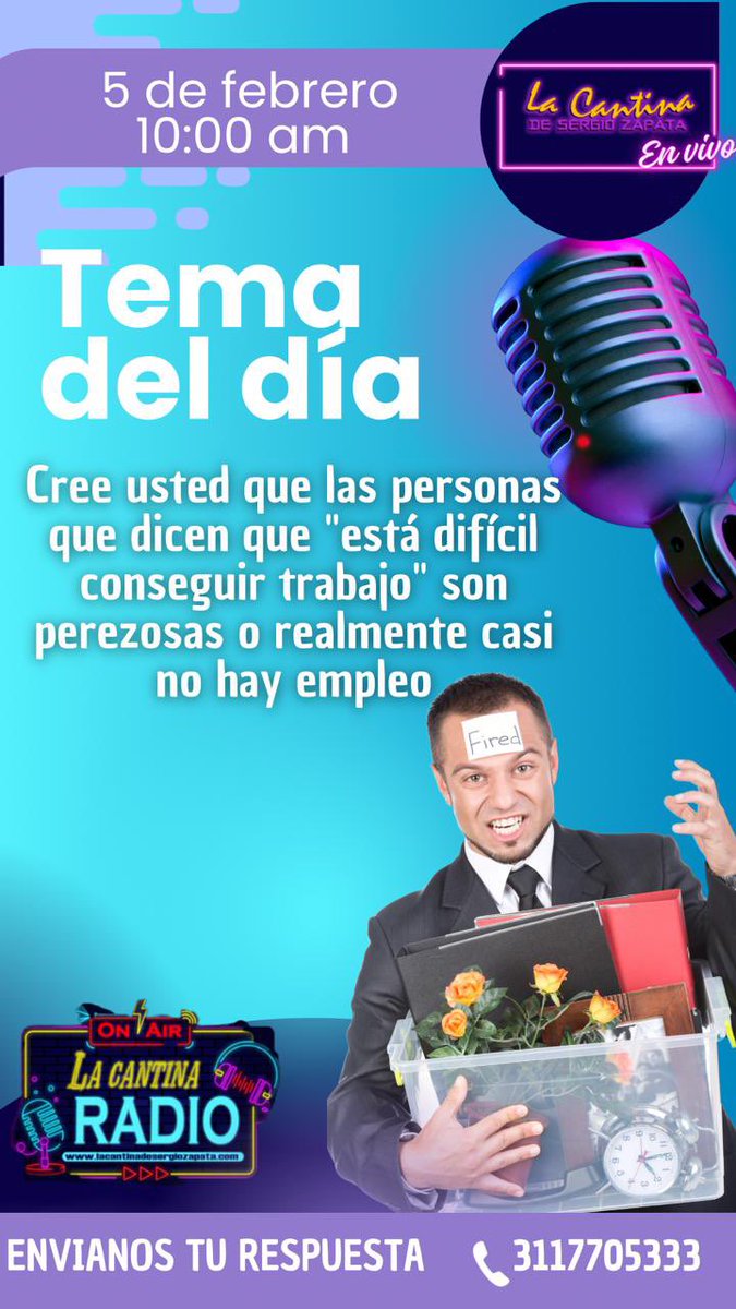 CANTINADESERGIO's tweet photo. Hoy tenemos tema del día y artista invitado, contáctonos vía WhatsApp 3117705333 déjanos tus comentarios . Descarga nuestra app “La Cantina Radio” https://t.co/dXXaw2KlAl