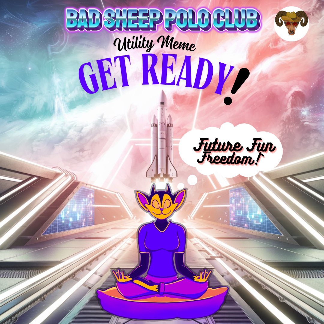 badsheepclub's tweet photo. When you're chilling, but your AI-powered NFT is about to take off ๐๐
Future. Fun. Freedom. That's the BAAD AI way! ๐๐
#BAADAI #MemeCoin #AI #Crypto #BadSheep #ToTheMoon