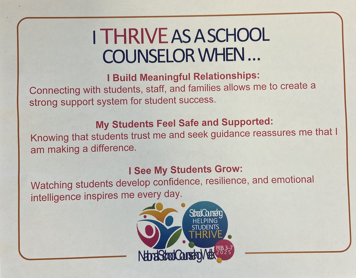 Erika Vershon, Ed.D. (@evershon) on Twitter photo Day 3 of National School Counseling Week. I thrive as a school counselor when I build meaningful relationships with students, help them feel safe and supported, and when I see them grow socially-emotionally and academically. <a href="/hornelem/">Horn Elementary</a> <a href="/vflores2323/">Vanessa Flores-Klementich</a> <a href="/Inspire2Empowr/">Principal Hunt</a> <a href="/HISD_ACC/">Counseling Department</a> Day 3 of National School Counseling Week. I thrive as a school counselor when I build meaningful relationships with students, help them feel safe and supported, and when I see them grow socially-emotionally and academically. <a href="/hornelem/">Horn Elementary</a> <a href="/vflores2323/">Vanessa Flores-Klementich</a> <a href="/Inspire2Empowr/">Principal Hunt</a> <a href="/HISD_ACC/">Counseling Department</a>