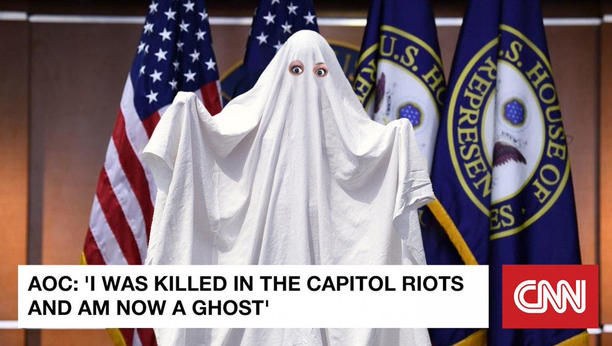 AOC Claims She Was Killed In The Capitol Riots And Is Now A Ghost buff.ly/3liovf0