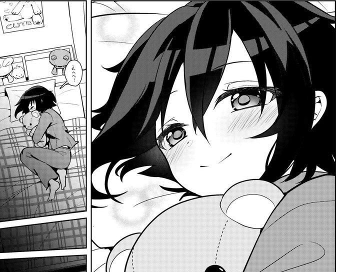 前納品されたコミック何回も読み返してるけど、ここものすごく大好き
満足げにぬいぐるみ抱きしめてるシーン欲しくて見たくてたまらなくて
あの初陣戦闘後コミックの流れをリクエストしたようなものですよ… 