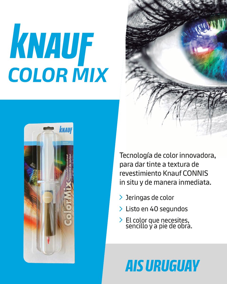 USGUruguay's tweet photo. Estas pronto? Nunca resultó tan fácil! 
Próximo arribo a AIS Uruguay #ColorMix #AISuruguay #Knauf #Premiere #Innovación https://t.co/hYxiTIXMur