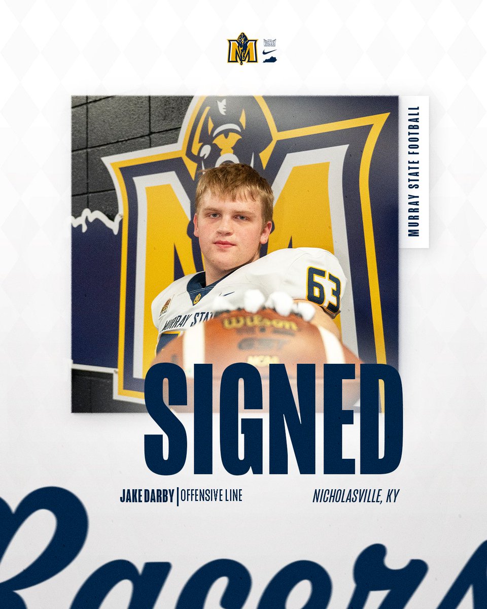 Murray State Football (@racersfootball) on Twitter photo πππ‘ππ€π’π π©π€ π©ππ πππ βοΈ
πͺͺ <a href="/_Jakeryan63/">Jake Darby</a>
π 6β4 // 285 lbs, Offensive Line
π Nicholasville, KY
#GoRacersπ πππ‘ππ€π’π π©π€ π©ππ πππ βοΈ
πͺͺ <a href="/_Jakeryan63/">Jake Darby</a>
π 6β4 // 285 lbs, Offensive Line
π Nicholasville, KY
#GoRacersπ
