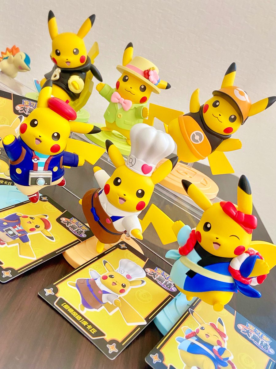 ポケモンユナイト　ピカチュウフィギュア　6個入り 海外 限定 6種セット ピカチュウ ポケモン ユナイト シリーズ MINISO