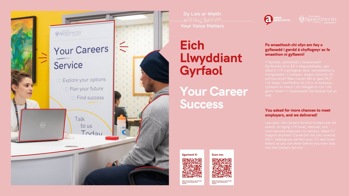 Eich Llwyddiant Gyrfaol I Your Career Success
#YVM #DLW