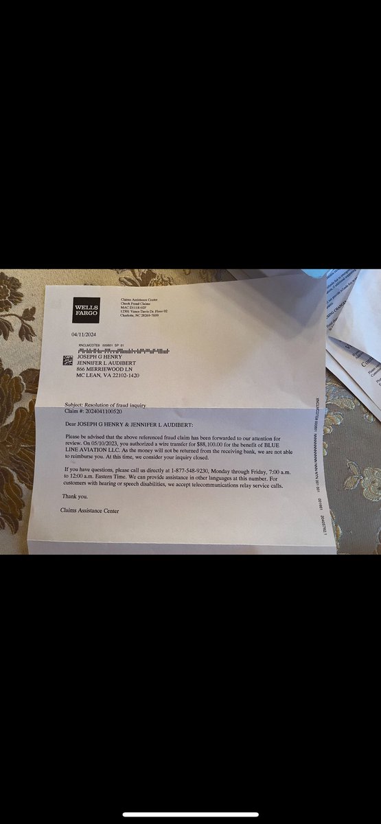 <a href="/DukeLaw/">Duke Law</a> Please Have Brian Zuercher / Blue Line Aviation / Duke Law School Ethics Lawyer/Contact Colin Henry concerning the return of $88,100 Tuition/Flight School/ Clayton North Carolina  that was fraudulently conveyed via Wells Fargo Wire Transaction