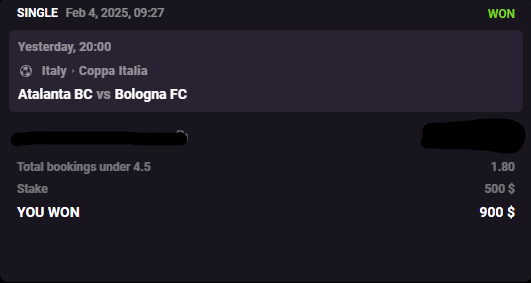 OddsNotify's tweet image. And we didn't finish there yesterday!

$445 Staked / PHI 76ers -1.5 1Q @ 1.98✅
$500 Staked / Atlanta vs Bologna - Under 4.5 Bookings✅

These are top leagues with large limits we have an edge in all thanks to our AI🧠

Bankroll now sits at $8102.91💰