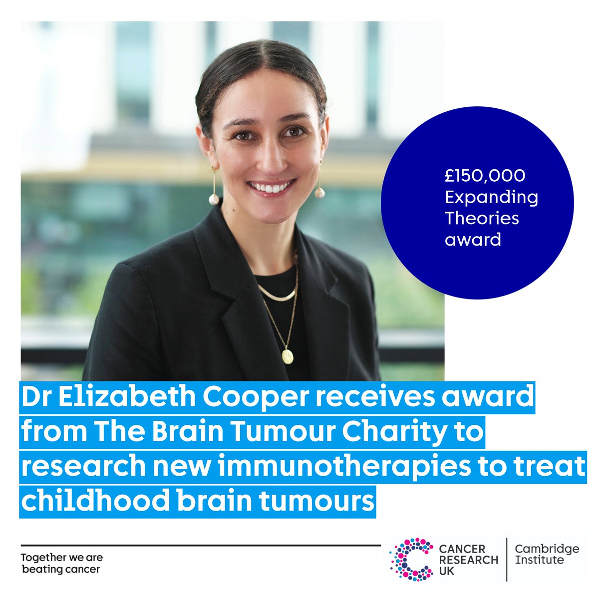 CRUK Cambridge Institute (@cruk_ci) on Twitter photo Congratulations to <a href="/elizabeth_lee22/">Elizabeth Cooper</a>, postdoc in the <a href="/Gilbertson_Lab/">The Gilbertson Lab</a>, who has received an Expanding Theories grant from the <a href="/BrainTumourOrg/">The Brain Tumour Charity</a> 🧠 👏
With this support, Dr Cooper will explore innovative treatments for ependymoma - the third most common type of childhood brain tumour. Congratulations to <a href="/elizabeth_lee22/">Elizabeth Cooper</a>, postdoc in the <a href="/Gilbertson_Lab/">The Gilbertson Lab</a>, who has received an Expanding Theories grant from the <a href="/BrainTumourOrg/">The Brain Tumour Charity</a> 🧠 👏
With this support, Dr Cooper will explore innovative treatments for ependymoma - the third most common type of childhood brain tumour.