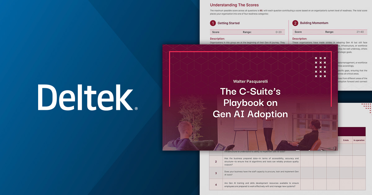 Deltek Intl (@deltek_intl) on Twitter photo 🌟 Transform your consulting practice with the power of generative AI. This NEW playbook, written by AI strategist <a href="/waltpasquarelli/">Walter M. Pasquarelli</a>, provides actionable insights and strategies for leaders: ow.ly/TeJ750US84y #GenAI #DeltekProjectNation 🌟 Transform your consulting practice with the power of generative AI. This NEW playbook, written by AI strategist <a href="/waltpasquarelli/">Walter M. Pasquarelli</a>, provides actionable insights and strategies for leaders: ow.ly/TeJ750US84y #GenAI #DeltekProjectNation