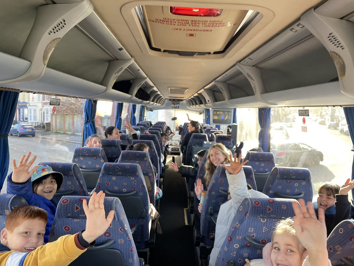 So excited for our residential! <a href="/WindsorCP/">Windsor CP</a> 30 children from Y3 and Y4 on our way to YHA Ravenstor! <a href="/YHARavenstor/">YHARavenstor</a>