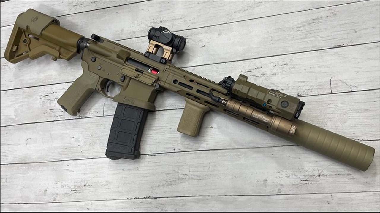 MWS AR15 SBR 外装/刻印/塗装 カスタム
