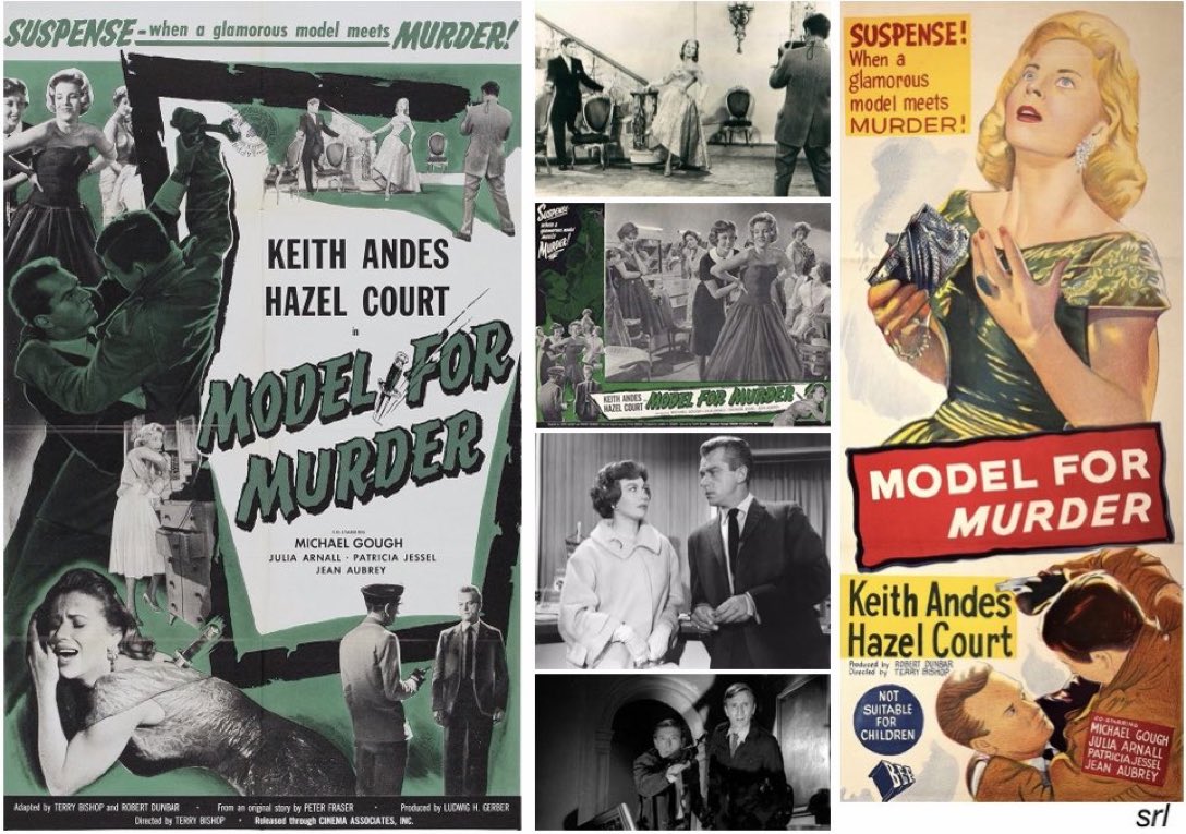 SaveRedlandLibr's tweet photo. 10:45am TODAY on @TalkingPicsTV
The 1959 #Crime film🎥 “Model For Murder” directed by #TerryBishop from a screenplay co-written with #RobertDunbar & based on a story by #PeterFraser
🌟#KeithAndes #HazelCourt #MichaelGough #AlfredBurke #JeanAubrey #PatriciaJessel #JuliaArnall https://t.co/uyVIydT9PB
