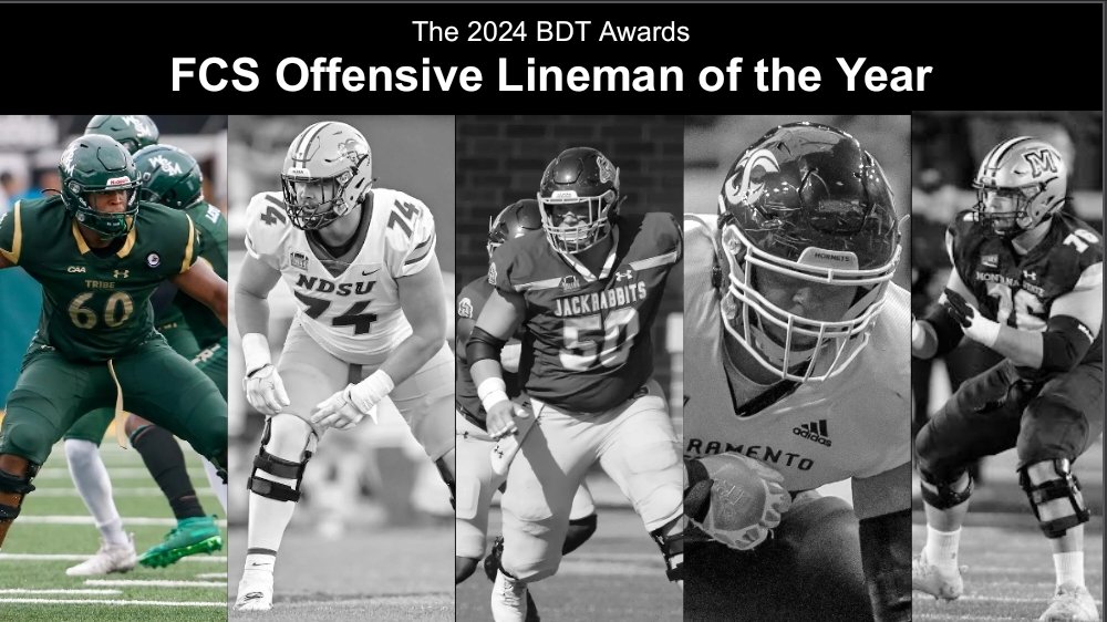 Big Dudes in the Trenches (@bdtfootball) on Twitter photo Now for the most important individual offensice award, the FCS Offensive Lineman of the Year! Congrats to <a href="/CharlesGrant51/">Charles Grant</a> from <a href="/WMTribeFootball/">William & Mary Tribe Football</a>!! Congrats to our other finalists as well, <a href="/GreyZabel/">Grey Zabel</a>, Gus Miller, <a href="/jacksonslater75/">Jackson Slater</a>, and <a href="/Marcus90Wehr/">Marcus Wehr</a>!! Now for the most important individual offensice award, the FCS Offensive Lineman of the Year! Congrats to <a href="/CharlesGrant51/">Charles Grant</a> from <a href="/WMTribeFootball/">William & Mary Tribe Football</a>!! Congrats to our other finalists as well, <a href="/GreyZabel/">Grey Zabel</a>, Gus Miller, <a href="/jacksonslater75/">Jackson Slater</a>, and <a href="/Marcus90Wehr/">Marcus Wehr</a>!!