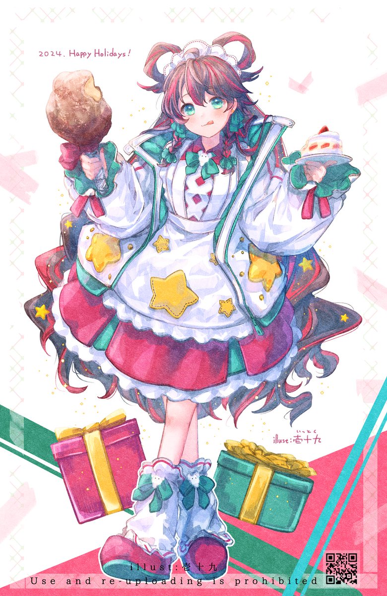 「#刺さる人に届け一次創作祭り時々描いてるOC・メイドのToiちゃん(仕事はサボり」|壱十九 / illustratorのイラスト
